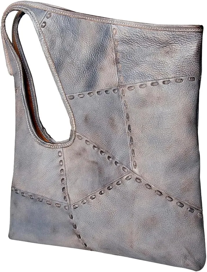 Nmbg112B Tote Vintage Handmade Genuine Cowhide Leather Women Bag Western Handbag Purse