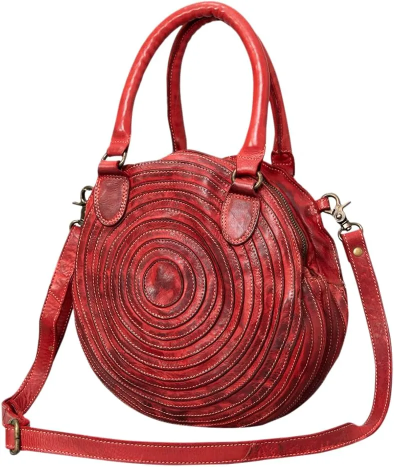 Nmbgm112B Tote Vintage Handmade Genuine Cowhide Leather Women Bag Western Handbag Purse
