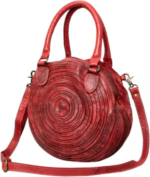 Nmbgm112B Tote Vintage Handmade Genuine Cowhide Leather Women Bag Western Handbag Purse
