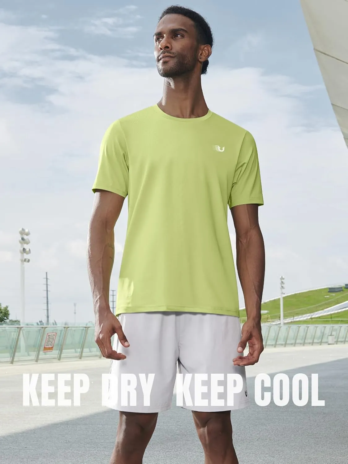 NORTHYAD Men's Athletic Shirts Workout Running Short Sleeve T-Shirt Quick Dry Lightweight Gym Tee Tops