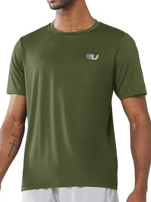 NORTHYAD Men's Athletic Shirts Workout Running Short Sleeve T-Shirt Quick Dry Lightweight Gym Tee Tops