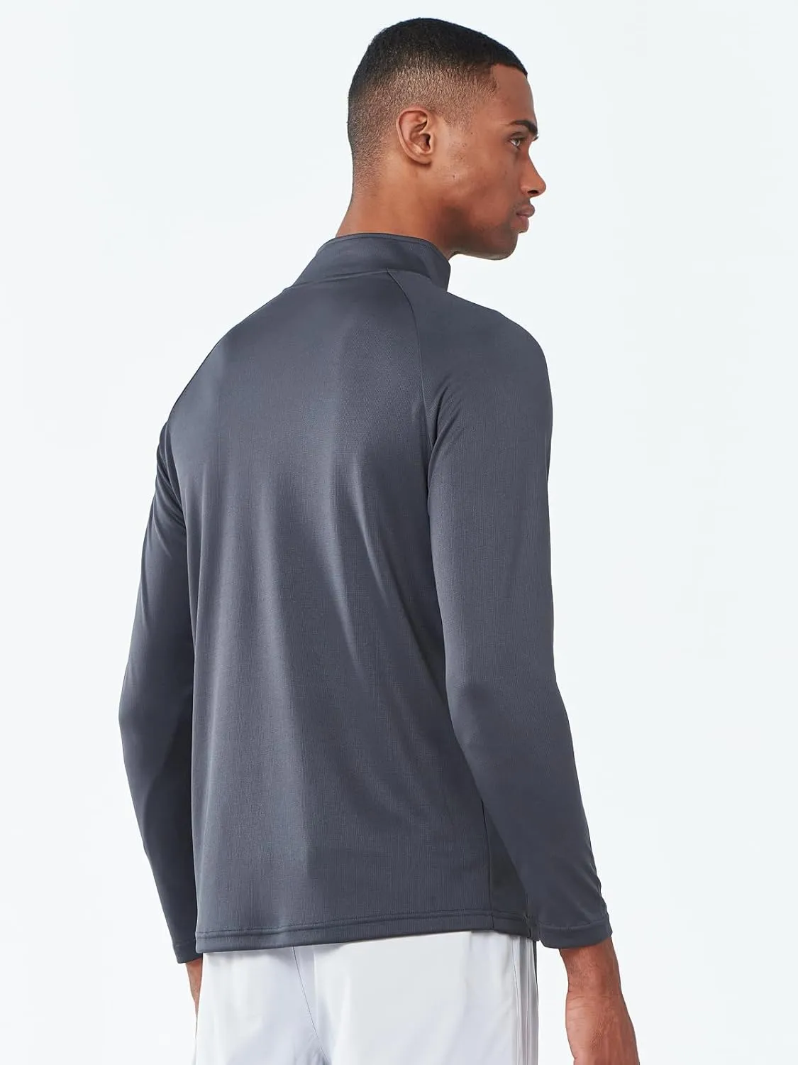 NORTHYARD Men's Running Shirt Long Sleeve Quarter Zip Pullover Moisture Wicking Quick Dry Athletic Workout Shirts