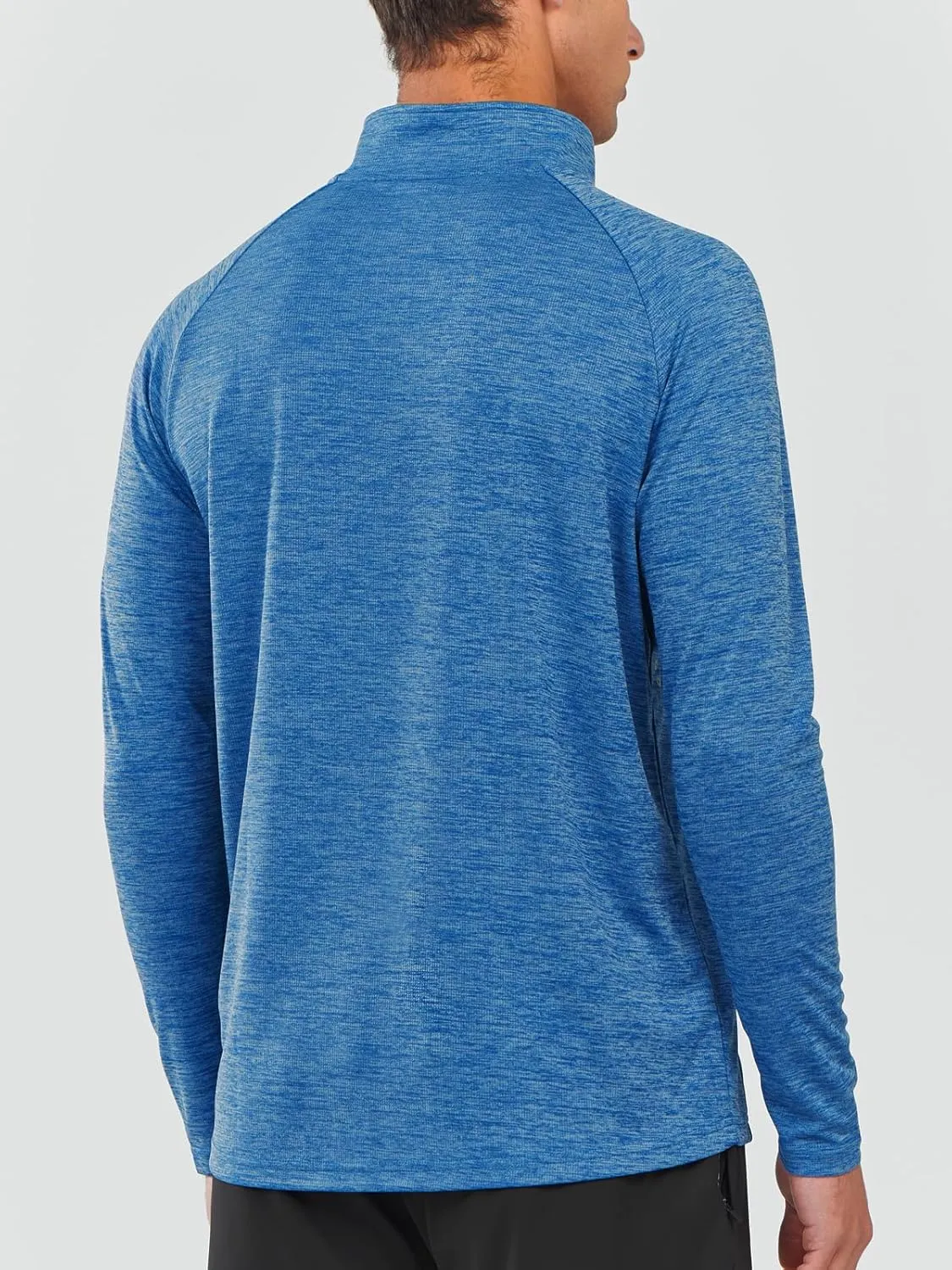 NORTHYARD Men's Running Shirt Long Sleeve Quarter Zip Pullover Moisture Wicking Quick Dry Athletic Workout Shirts
