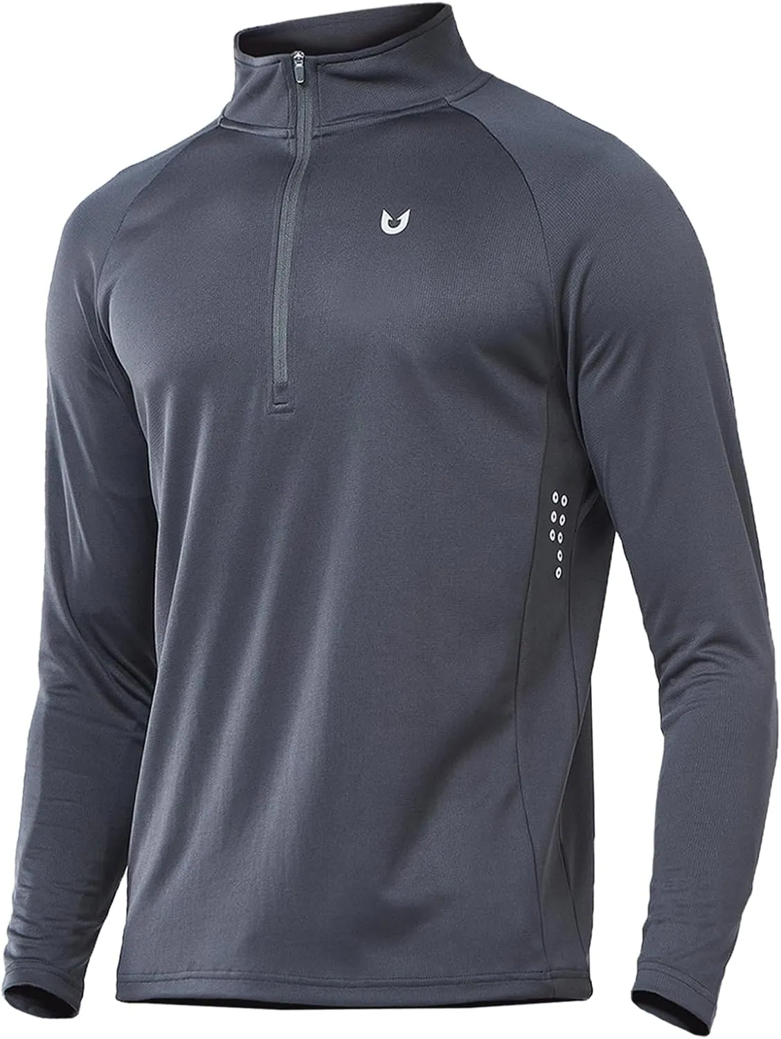 NORTHYARD Men's Running Shirt Long Sleeve Quarter Zip Pullover Moisture Wicking Quick Dry Athletic Workout Shirts