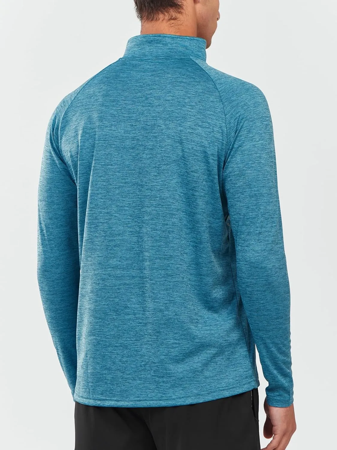 NORTHYARD Men's Running Shirt Long Sleeve Quarter Zip Pullover Moisture Wicking Quick Dry Athletic Workout Shirts