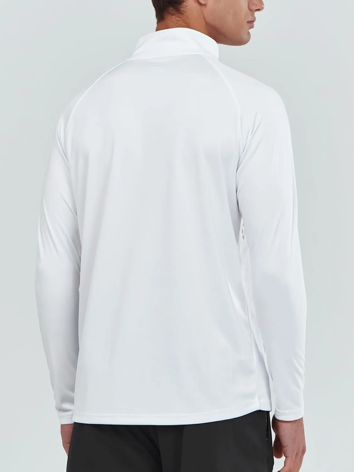NORTHYARD Men's Running Shirt Long Sleeve Quarter Zip Pullover Moisture Wicking Quick Dry Athletic Workout Shirts