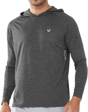 NORTHYARD Men's UPF 50  Hoodie Shirts Long Sleeve Sun Protection Fishing Swim Lightweight UV SPF Running Rash Guard Quick Dry