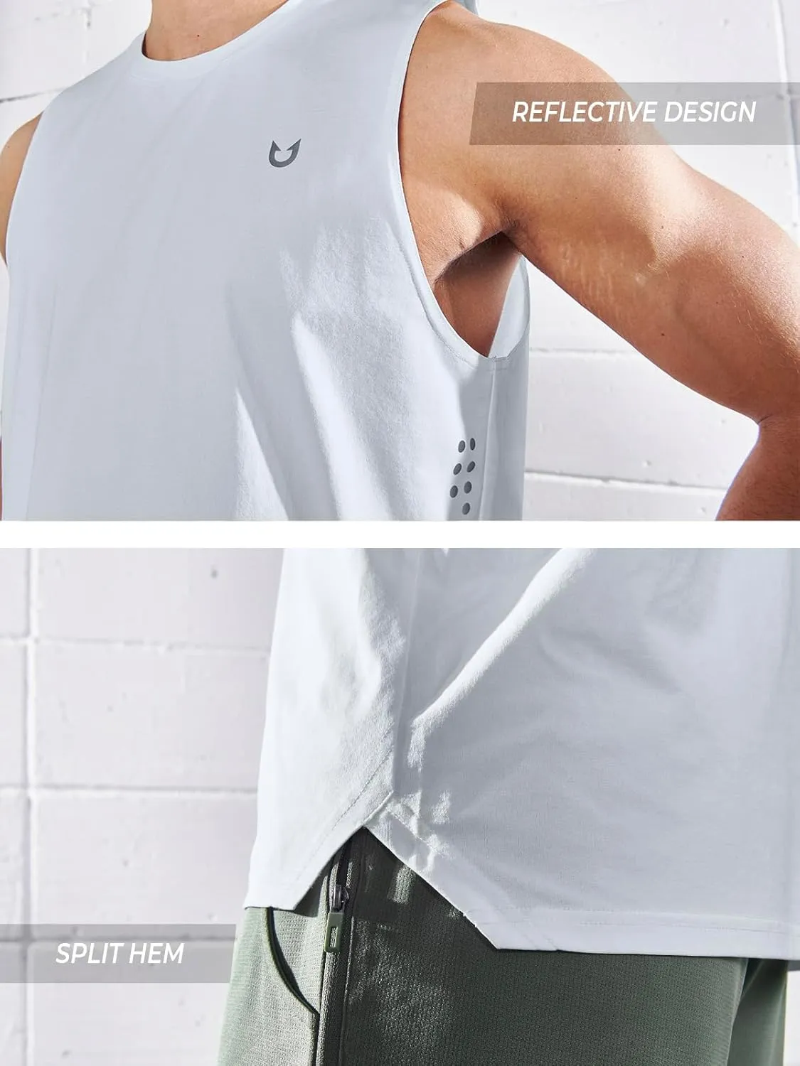 NORTHYARD Men's Workout Tank Tops Quick Dry Running Shirts Sleeveless Muscle Shirts Athletic Training Sports