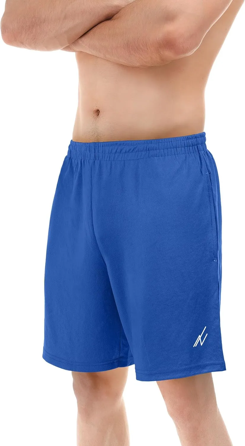 NY Threads Men's Athletic Shorts Quick Dry Loose-Fit Lightweight Running Workout Gym Shorts with Pockets