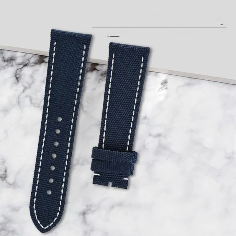 Nylon canvas watch strap for Breitling Avenger Reconnaissance Aircraft Super Ocean Yellow Wolf Blackbird watchband