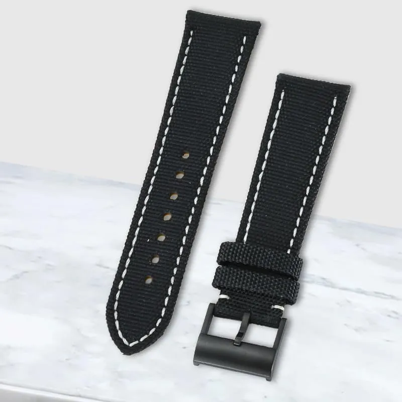 Nylon canvas watch strap for Breitling Avenger Reconnaissance Aircraft Super Ocean Yellow Wolf Blackbird watchband