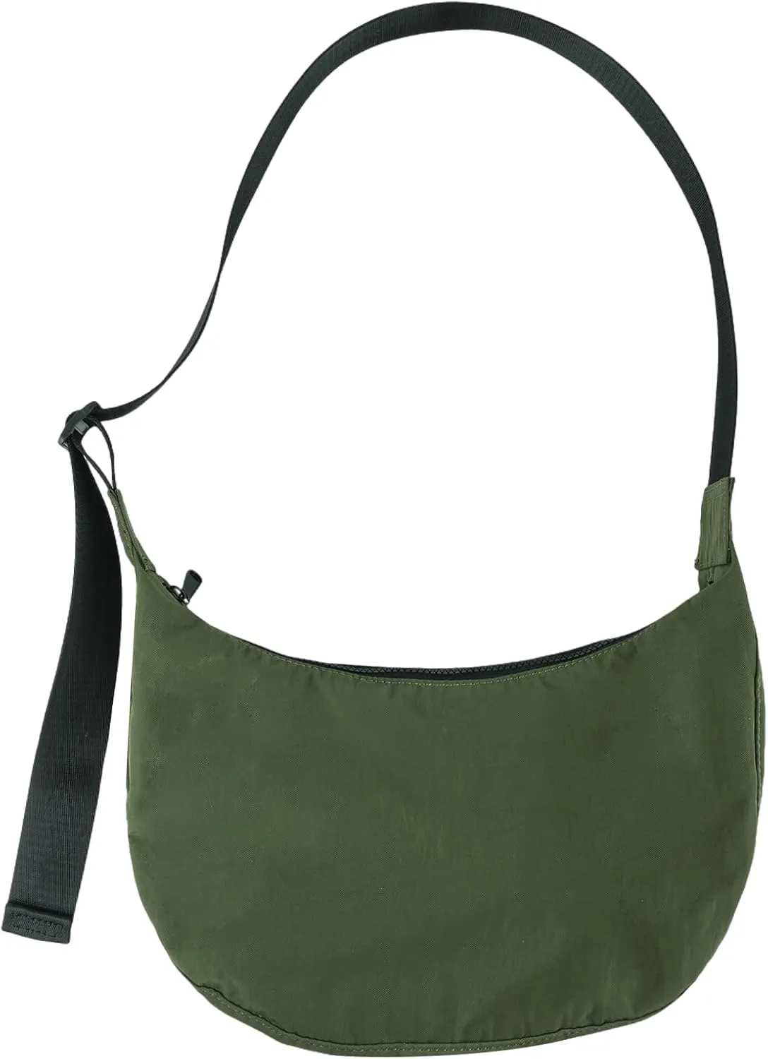 Nylon Crescent Shoulder Bag for Women Men,Crossbody Bag with Adjustable Strap&Dual Interior Zip Pocket
