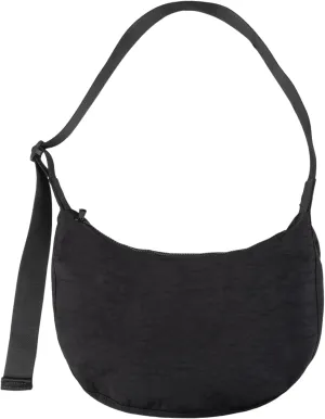 Nylon Crescent Shoulder Bag for Women Men,Crossbody Bag with Adjustable Strap&Dual Interior Zip Pocket