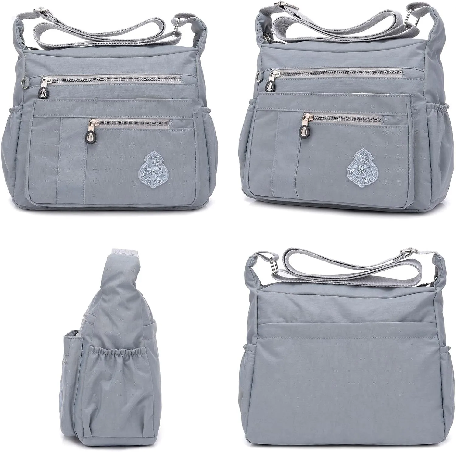 Nylon Crossbody Bag for Women Waterproof Shoulder Bag Travel Purses and Handbag Mulit-Pockets