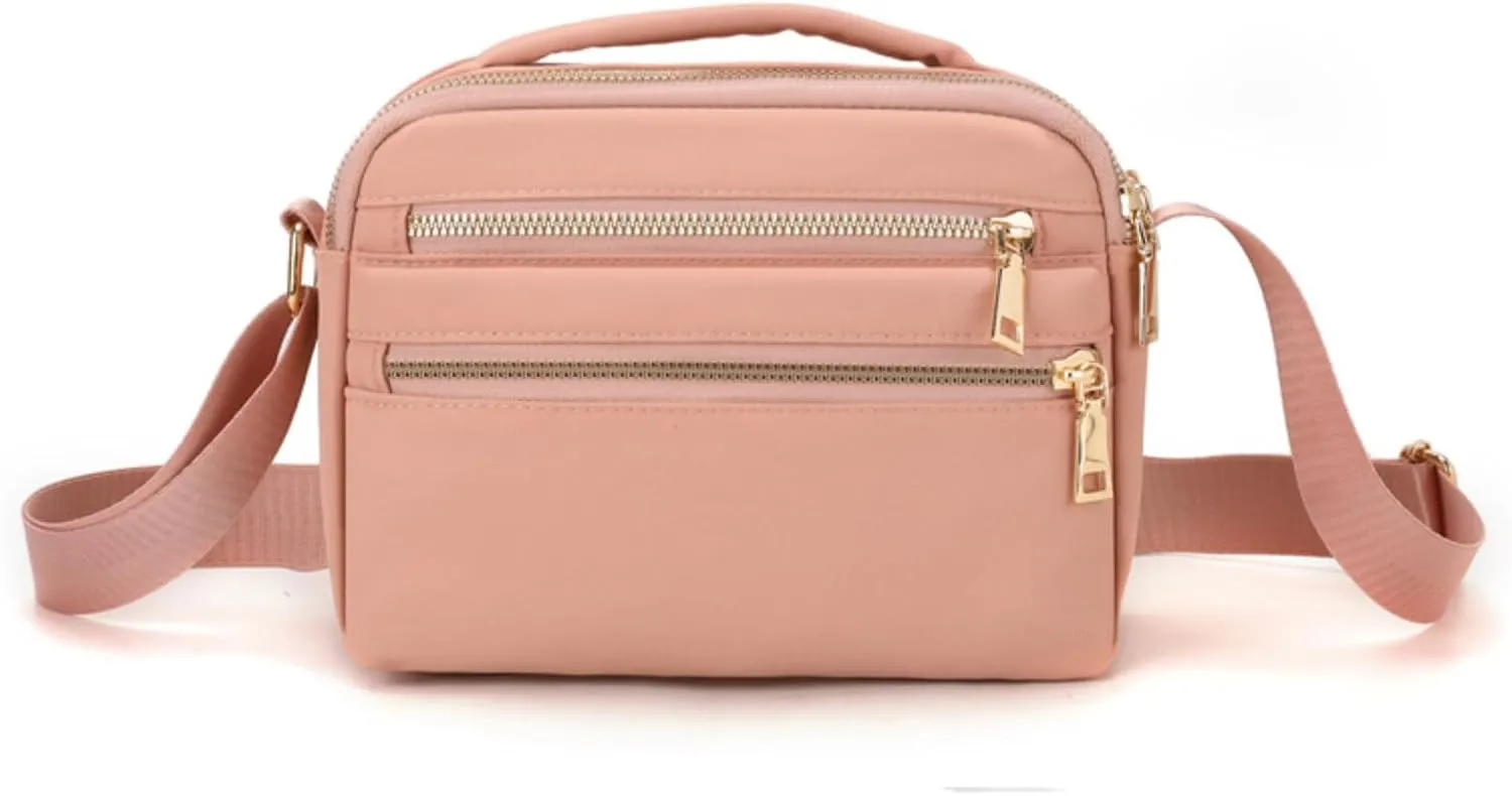 Nylon Crossbody Bag for Women, Waterproof Shoulder Purse Bag with Adjustable Strap, Crossbody Handbag for Women