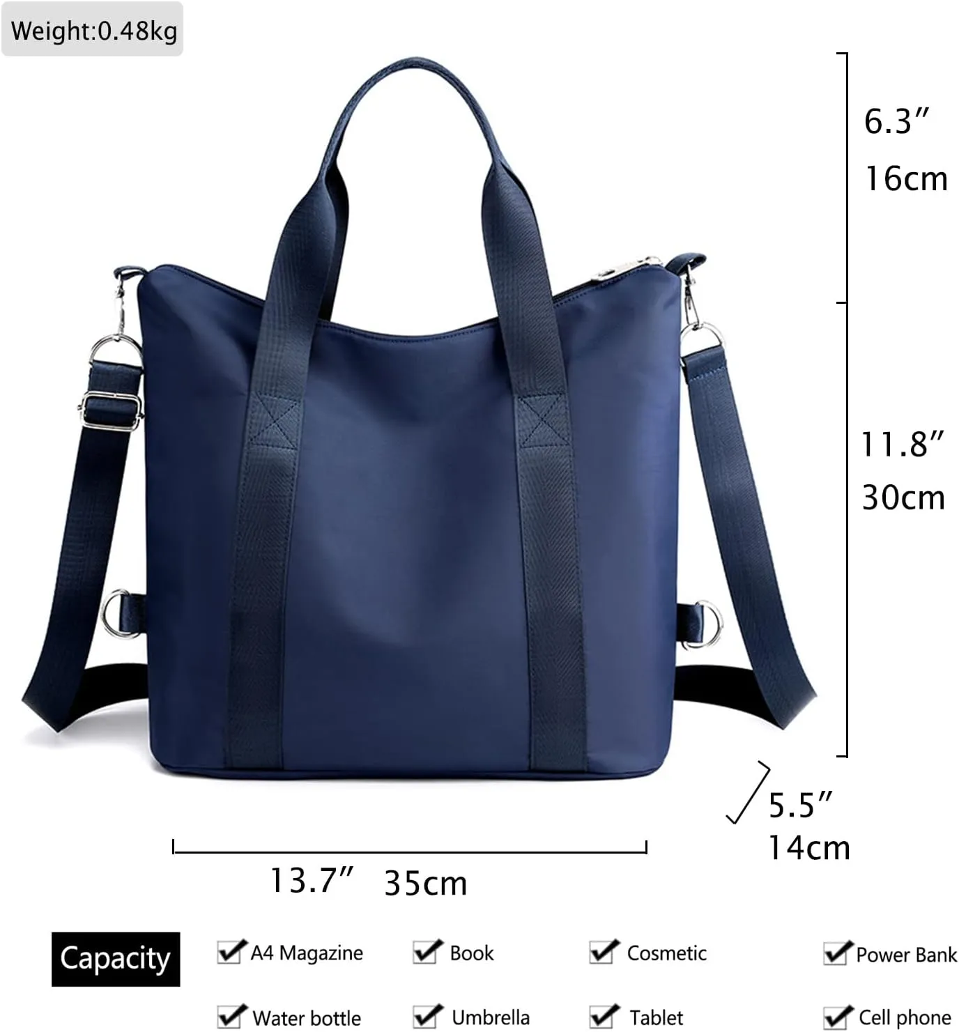 Nylon Crossbody Bags for Women Shoulder Tote Bag Waterproof Messenger Bag Satchel Women's Handbags Purses