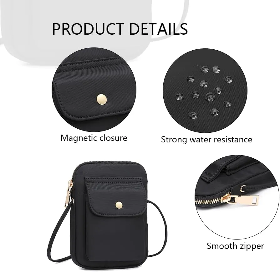 nylon Crossbody Lanyard Mobile Phone Bag Stylish Accessory With Adjustable Strap