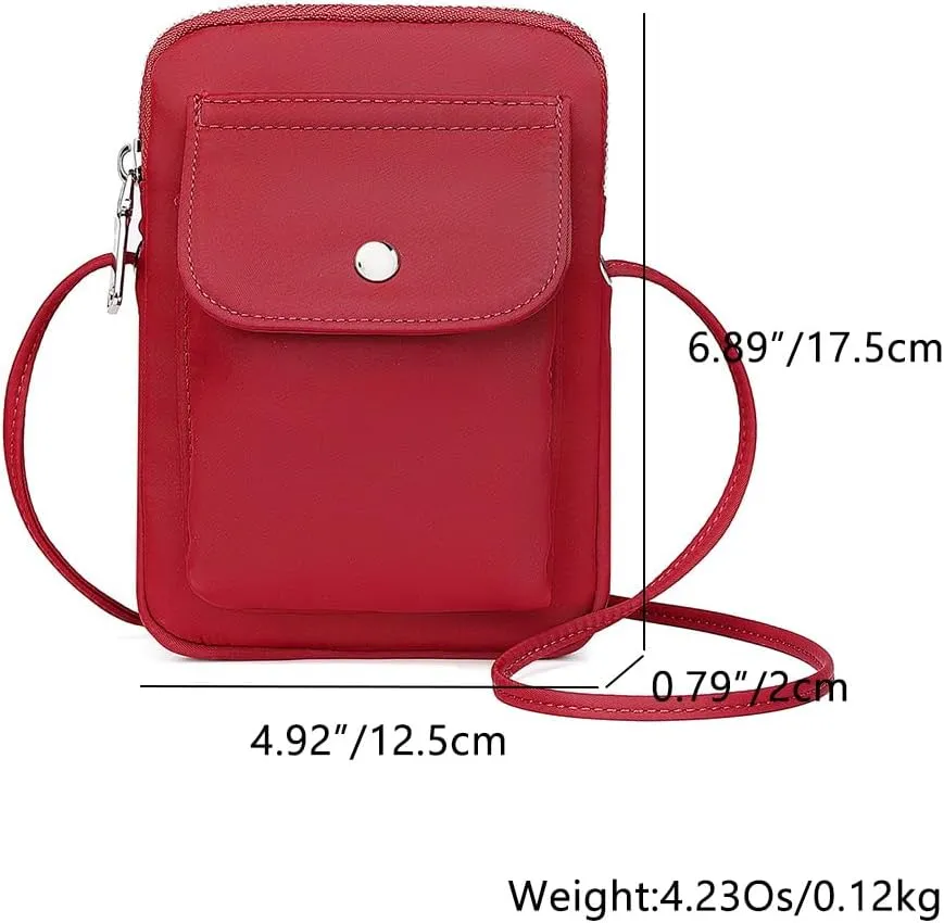 nylon Crossbody Lanyard Mobile Phone Bag Stylish Accessory With Adjustable Strap