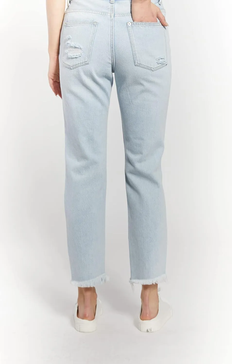 O A T NEW YORK Women's Luxury Clothins Basic High Rise Denim Jeans with Five Pockets, Comfortable & Stylish Pants
