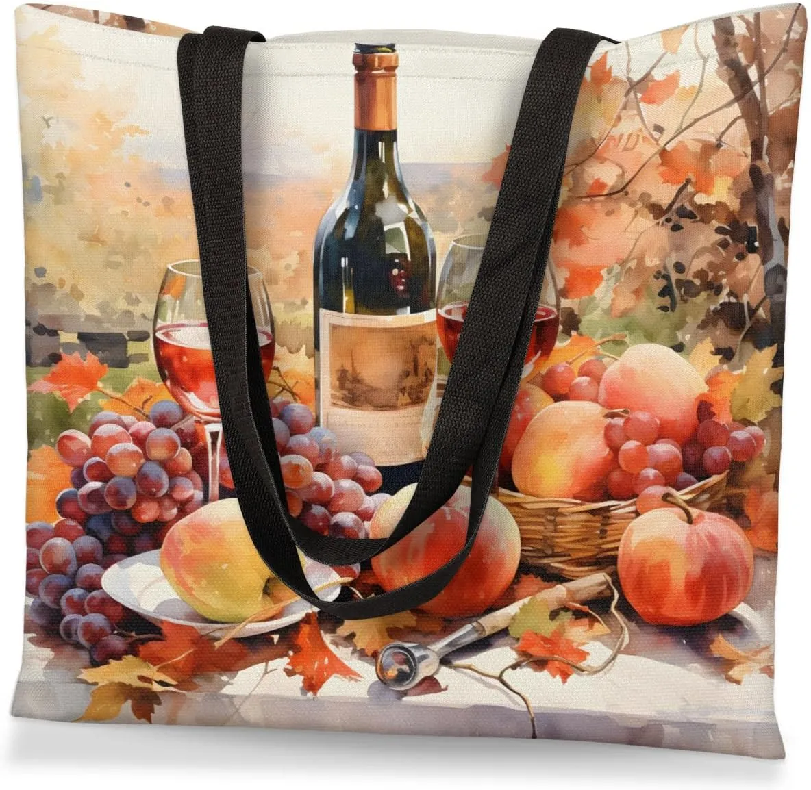 Oil Painting Boat On The Shore Canvas Tote Bag for Women Men Stylish Tote Handbag Shoulder Bag Reusable Grocery Bag