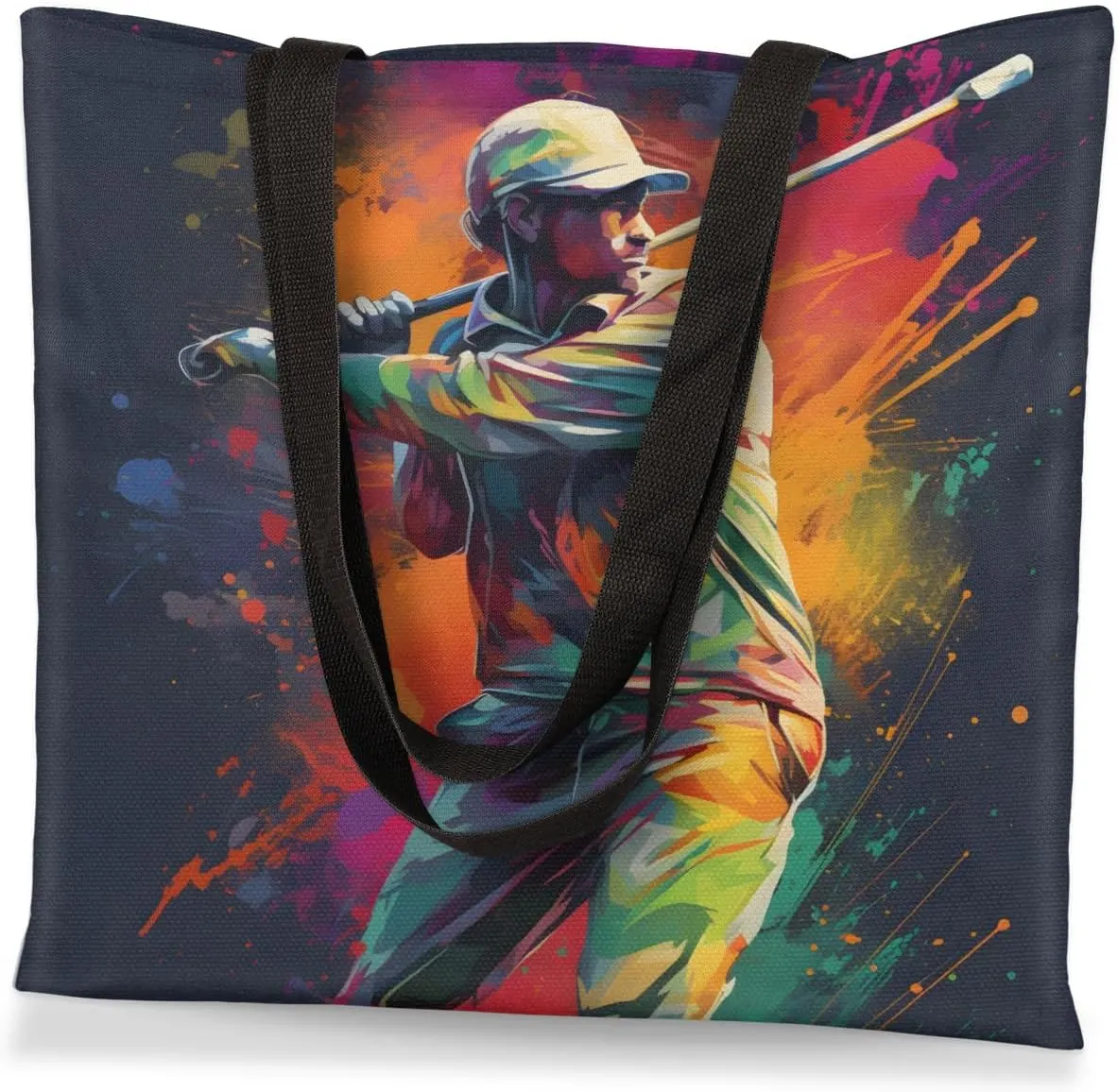 Oil Painting Venice Canvas Tote Bag for Women Men Stylish Tote Handbag Shoulder Bag Reusable Grocery Bag
