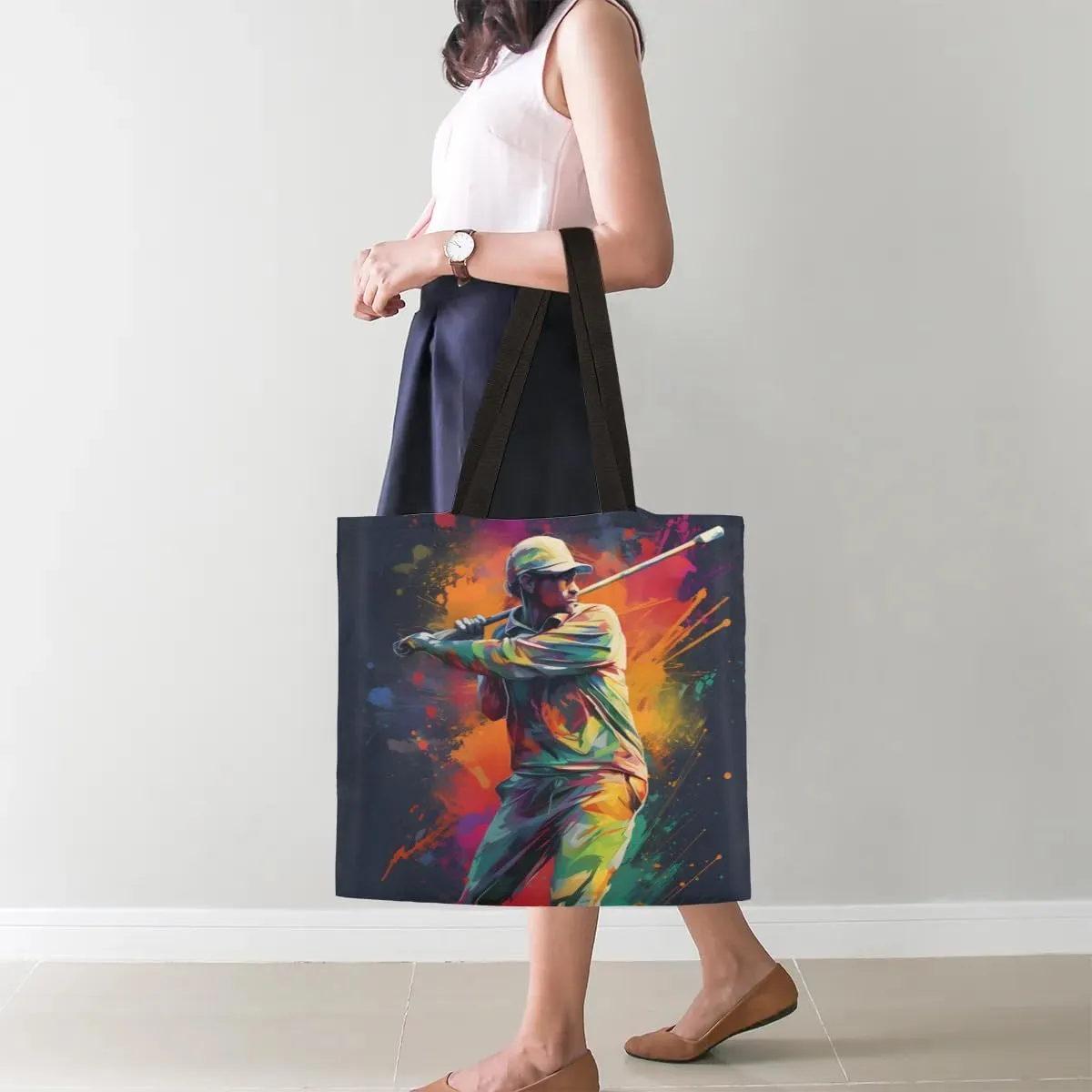 Oil Painting Venice Canvas Tote Bag for Women Men Stylish Tote Handbag Shoulder Bag Reusable Grocery Bag