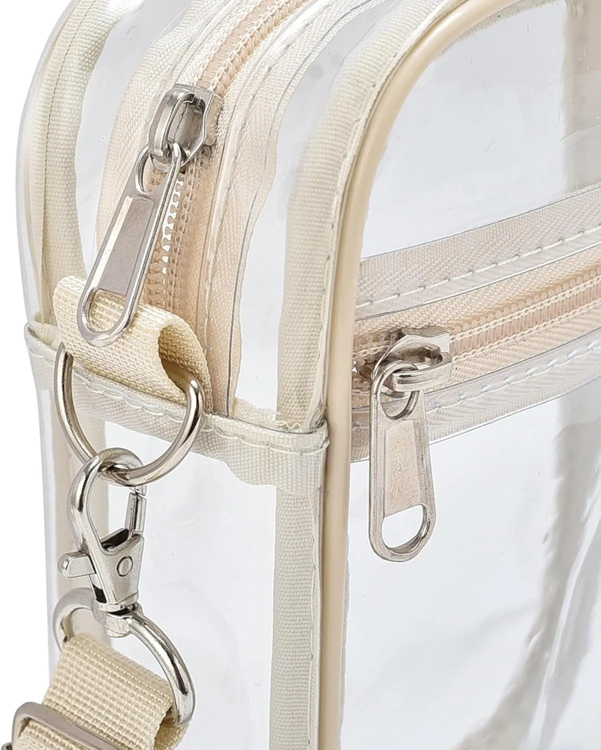 OrabenClear Messenger Bag Clear Bag Stadium Approved, Clear Purse Clear Crossbody Bag for Work, Workout, Sports