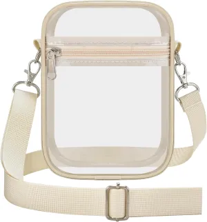 OrabenClear Messenger Bag Clear Bag Stadium Approved, Clear Purse Clear Crossbody Bag for Work, Workout, Sports