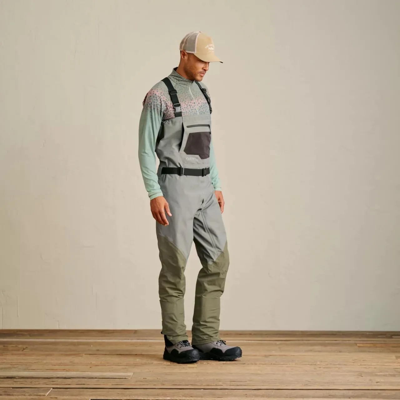 Orvis Clearwater Chest Waders for Men - Waterproof Fly Fishing Waders with Neoprene Booties, External Storage Pocket
