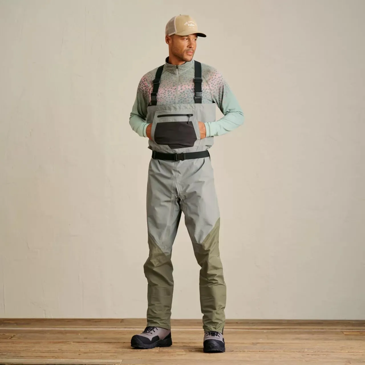 Orvis Clearwater Chest Waders for Men - Waterproof Fly Fishing Waders with Neoprene Booties, External Storage Pocket