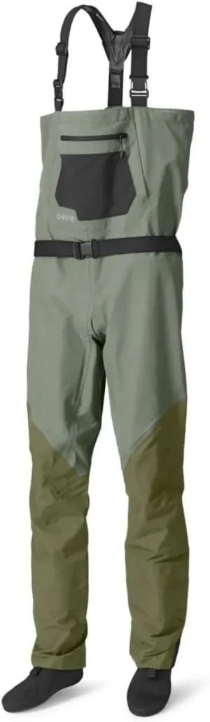 Orvis Clearwater Chest Waders for Men - Waterproof Fly Fishing Waders with Neoprene Booties, External Storage Pocket