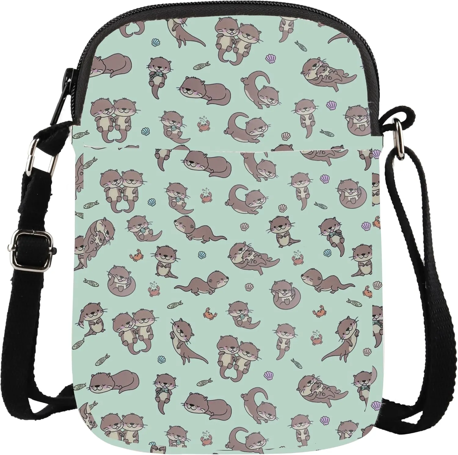 Otter Crossbody Bag Sea Otter Gift Otter Lover Gift Otter Animal Themed Purse Sling Bag Backpack