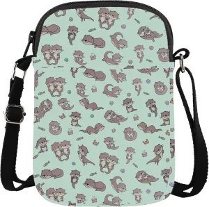 Otter Crossbody Bag Sea Otter Gift Otter Lover Gift Otter Animal Themed Purse Sling Bag Backpack