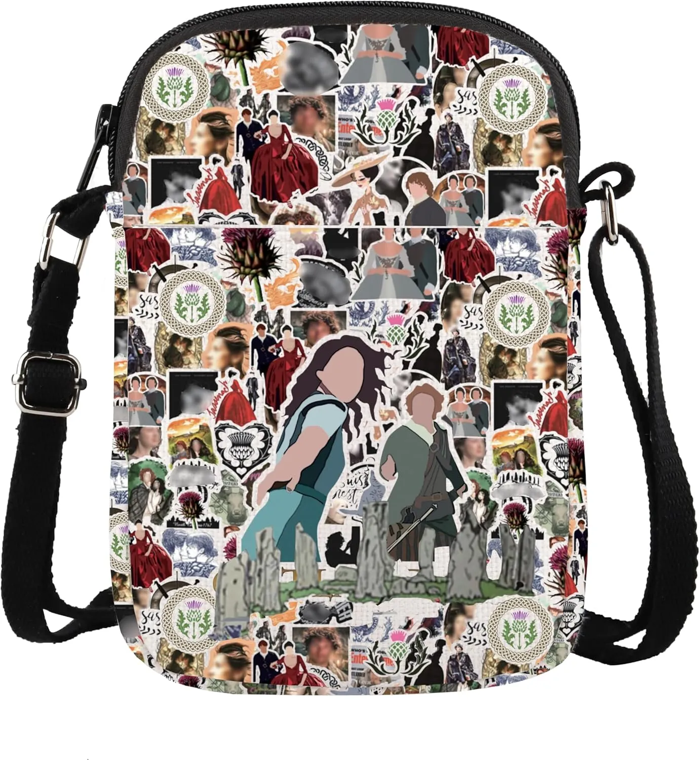 Out Land Crossbody Bag TV Series Themed Gift Out Land Gift For Women Scotland Thistle Tv Show Gift Handbag