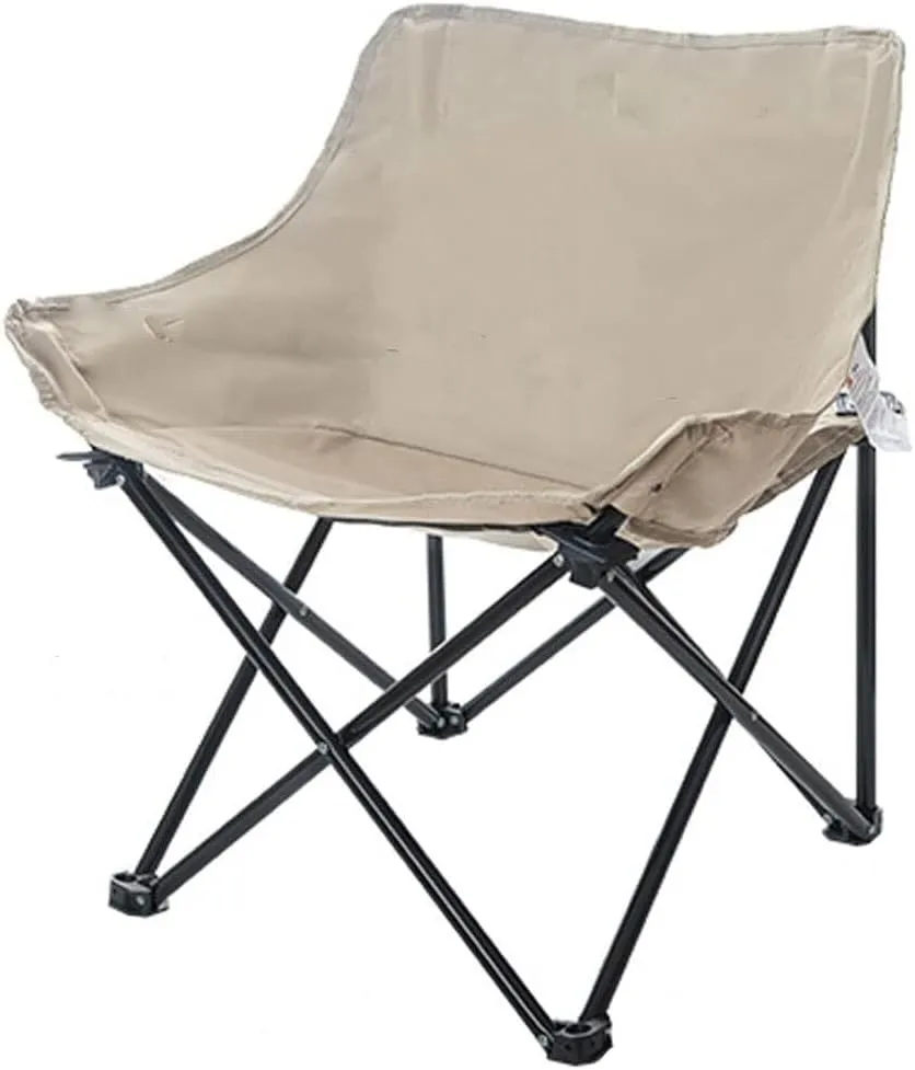 Outdoor leisureLight Folding Chair Camping Chair Moon Chair Folding Reclining Chair Leisure Folding Stool Sketch Maza
