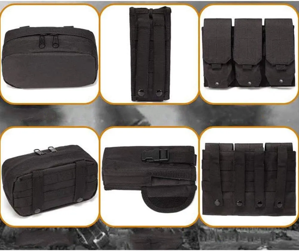 Outdoor Tactical Multi-Function MOLLE Expands Convenient Military Training Combat Exercises Combination Vest