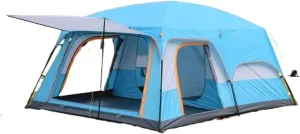Outdoor Tent Equipment Camping Multi-Person Rainproof Camping Tent(Blue,Large)
