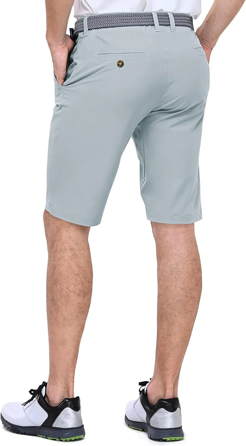 Outdoor Ventures Men's Golf Shorts 11" Inseam Classic-Fit Flat Front Stretch Casual Shorts with Pockets Summer Hiking Travel