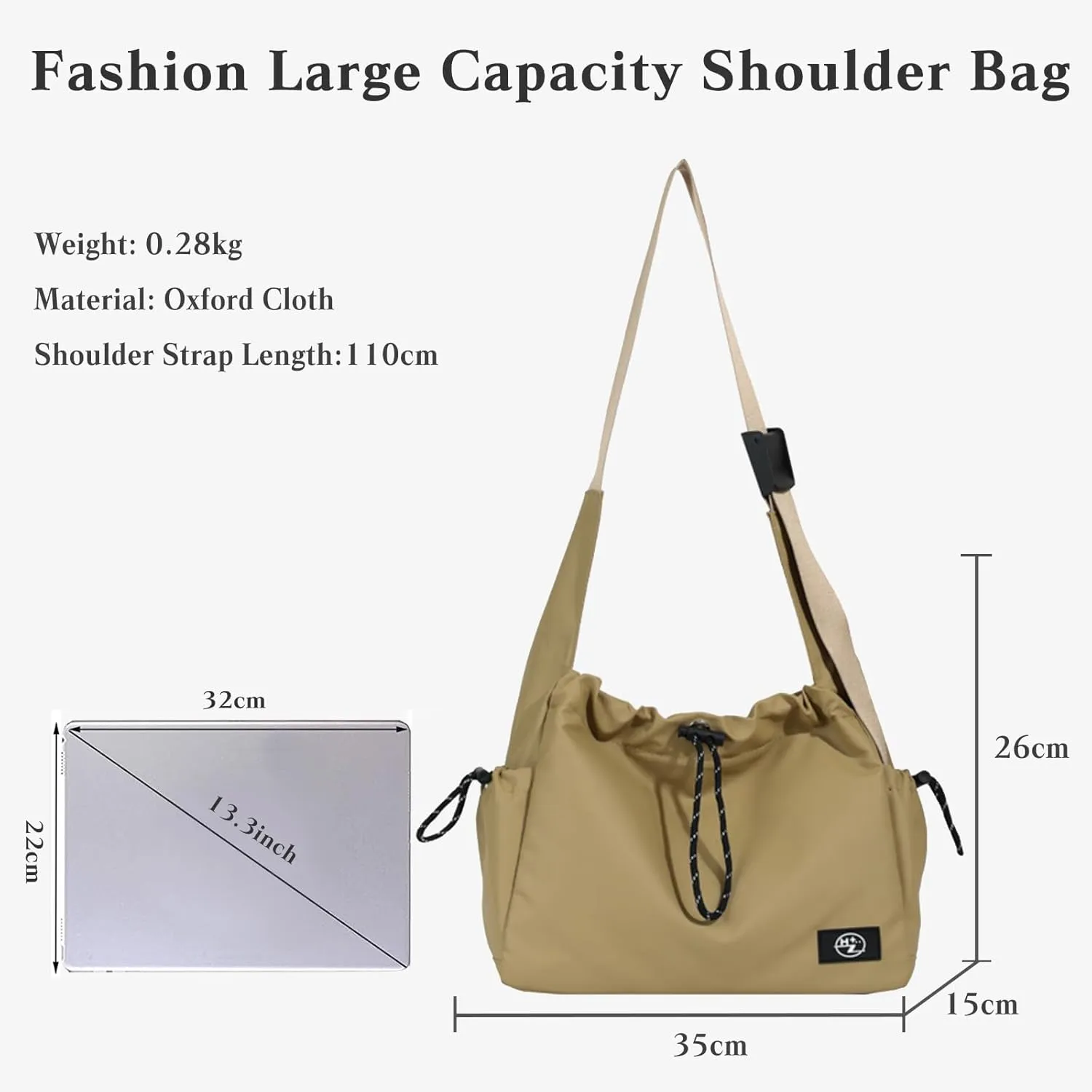 Oxford Handbag Women Waterproof Shoulder Bag Casual Crossbody Bag Lightweight Messenger Bag Top Handle Bag