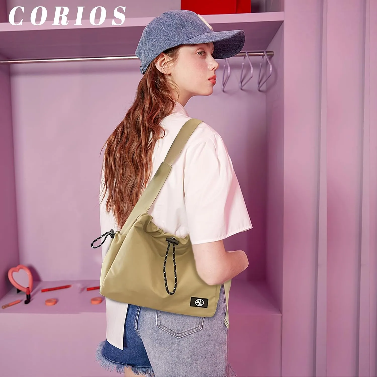 Oxford Handbag Women Waterproof Shoulder Bag Casual Crossbody Bag Lightweight Messenger Bag Top Handle Bag