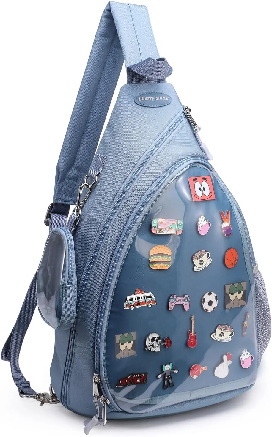 Oxford Ita Bag Kawaii Pin Display Chest Pack Single Shoulder Bag Sport Backpack Hiking Daypack