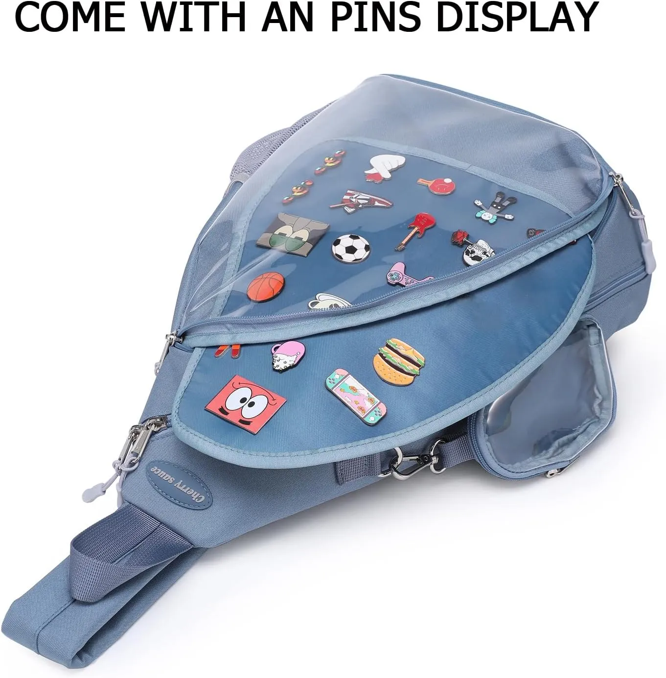 Oxford Ita Bag Kawaii Pin Display Chest Pack Single Shoulder Bag Sport Backpack Hiking Daypack