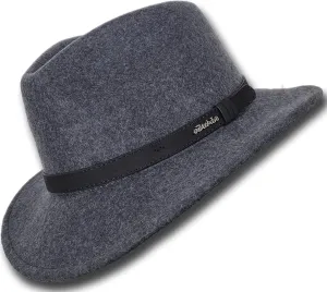 Oztrala】Australian Wool Felt HAT Outback Vintage Classic Fedora Men Leather Band Cowboy HW01 US
