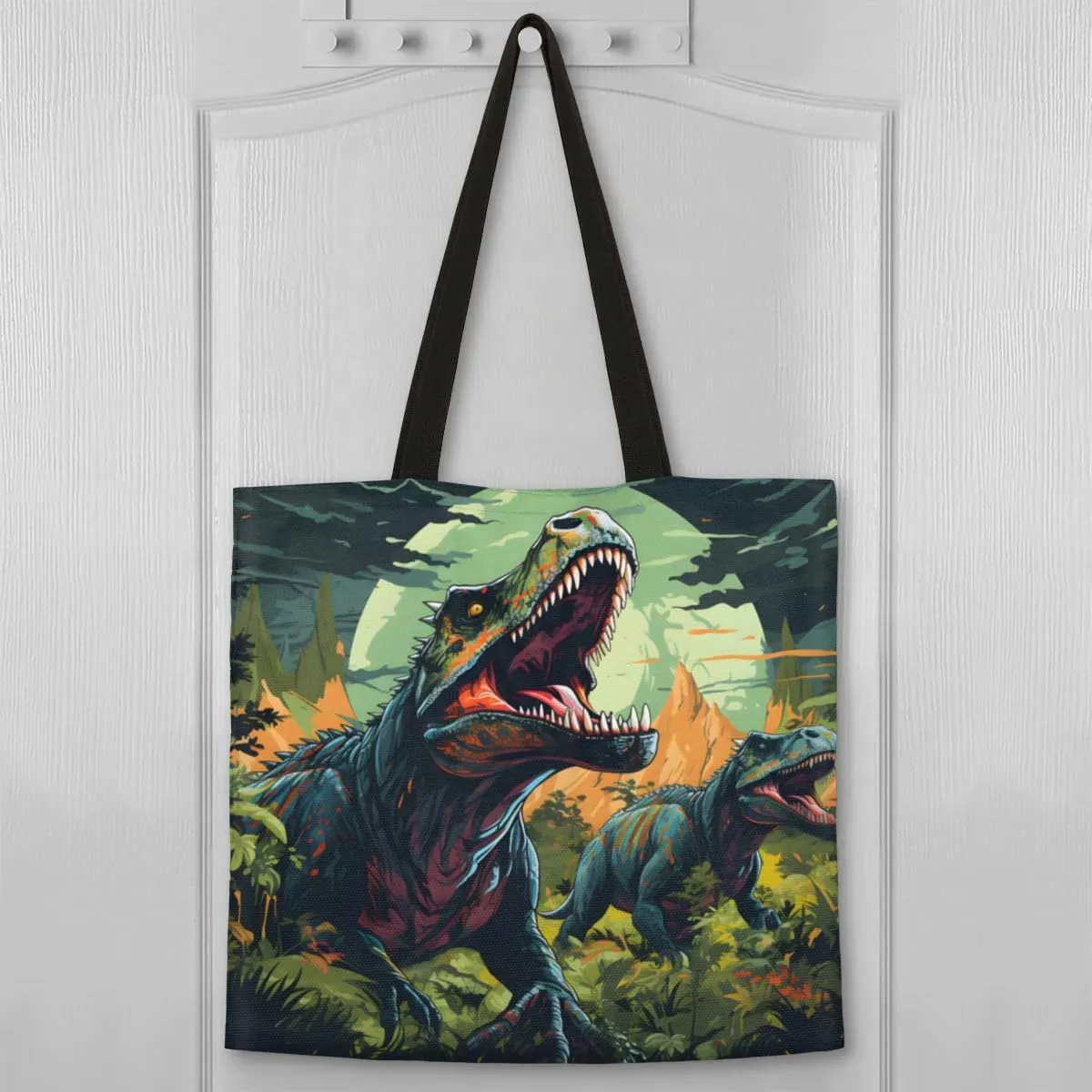 Panda Lying Naps Pattern Canvas Tote Bag for Women Men Stylish Tote Handbag Shoulder Bag Reusable Grocery Bag