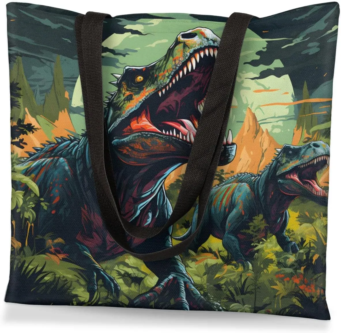 Panda Lying Naps Pattern Canvas Tote Bag for Women Men Stylish Tote Handbag Shoulder Bag Reusable Grocery Bag