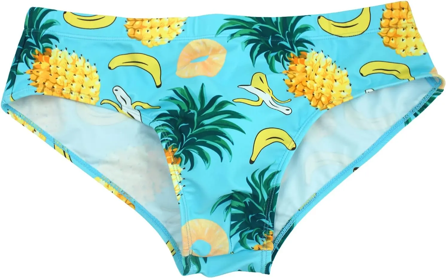 Panegy Mens Quick Dry Swimsuit Bikini Briefs Drawstring Low Rise Swim Bottoms with Removable Pad M-3XL