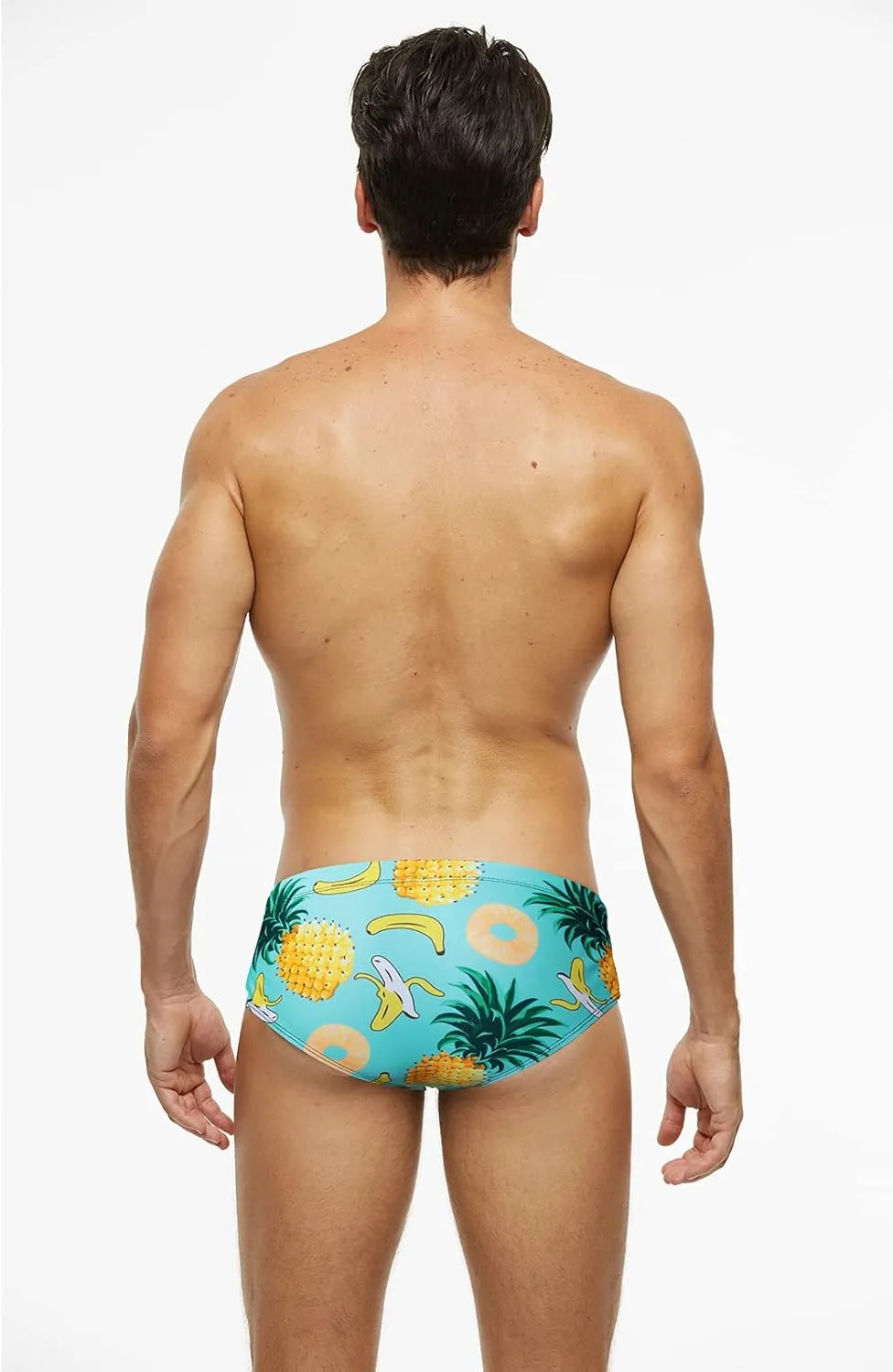 Panegy Mens Quick Dry Swimsuit Bikini Briefs Drawstring Low Rise Swim Bottoms with Removable Pad M-3XL