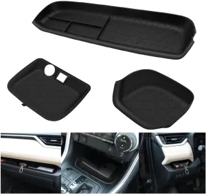 Passenger Storage Organizer Mat Glove Box Storage Organizer Tray Compatible with Toyota RAV4 2022 Accessories 2021 2020 2019