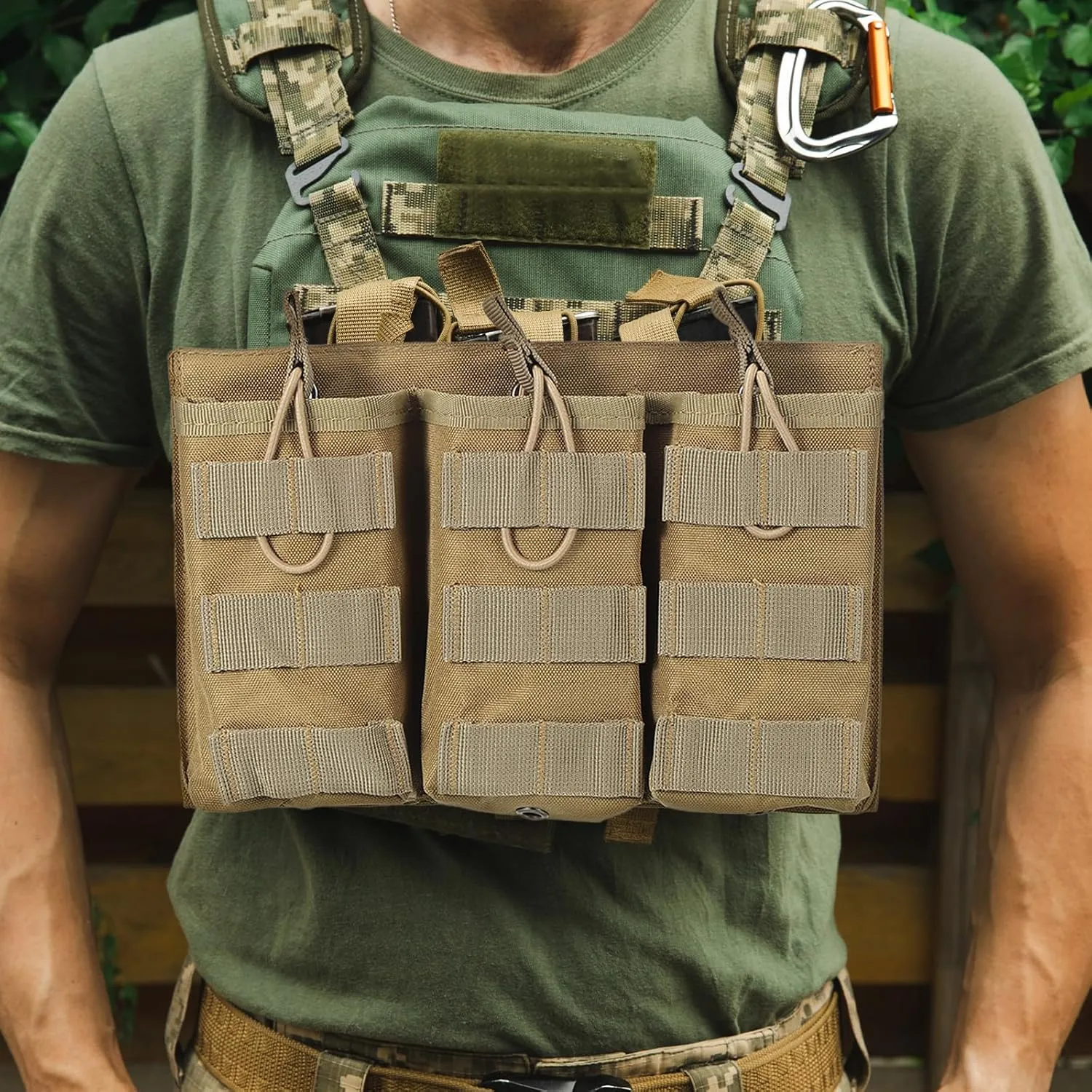 PATIKIL Outdoor Multipurpose Open Top Triple Pouch