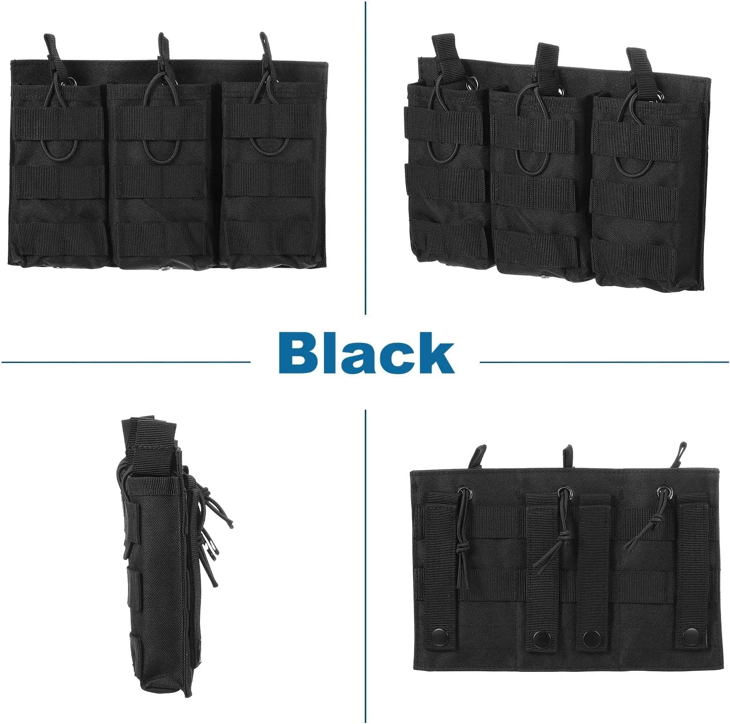 PATIKIL Outdoor Multipurpose Open Top Triple Pouch